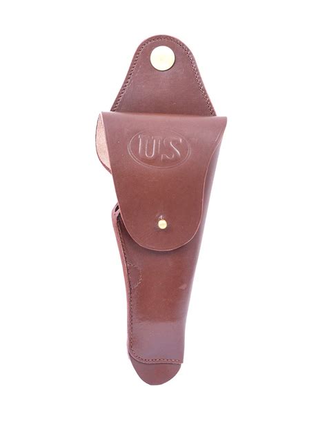 World War Replica WWII Holster Brown Leather Walther Holster/M1912 Us Calvary Colt 45 1911 M1911 ...