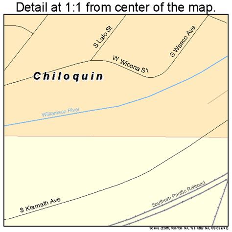 Chiloquin Oregon Street Map 4113050