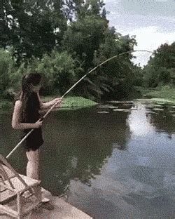 Girl Fishing GIF - Find & Share on GIPHY