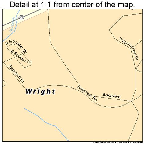 Wright Wyoming Street Map 5685015