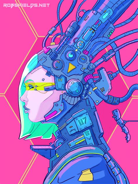 ArtStation - Uploading (Animated), Rob Shields Arte Cyberpunk, Cyberpunk Aesthetic, Cyberpunk ...