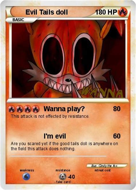 Pokémon Evil Tails doll 1 1 - Wanna play? - My Pokemon Card