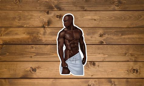 Hot Black Man Sticker Naked Male Sticker Adult Sticker Pin - Etsy