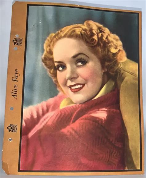 ALICE FAYE 1930S 20th Century Fox Star In Action Dixie Ice Cream ...