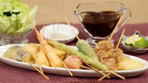 Kushikatsu Recipe (Deep-Fried Skewered Meat and Vegetables with Savory ...