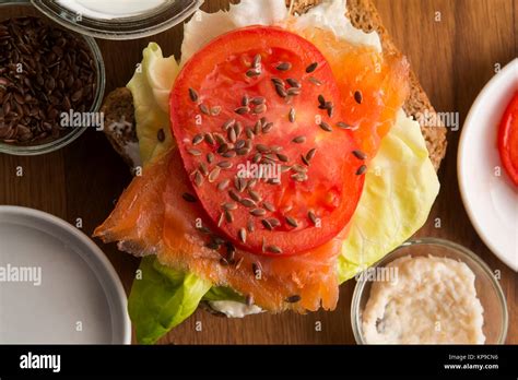 sandwich with ingredients Stock Photo - Alamy