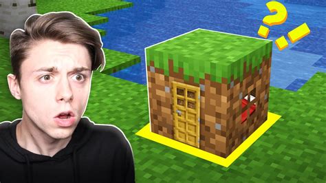 Building a Minecraft House INSIDE a DIRT BLOCK!? - YouTube