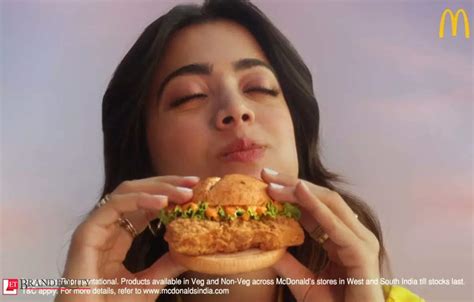Rashmika Mandanna Mcdonald's Ad: Vegetarian Rashmika Mandanna gets ...