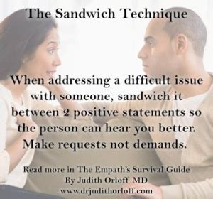 How the Sandwich Technique Can Transform Your Relationships - Judith Orloff MD