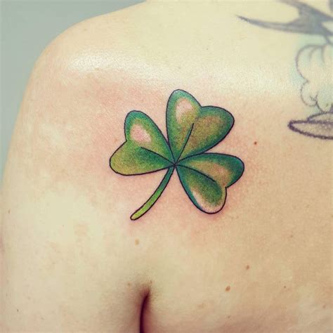 75+ Colorful Shamrock Tattoo Designs - Traditional Symbol of Luck