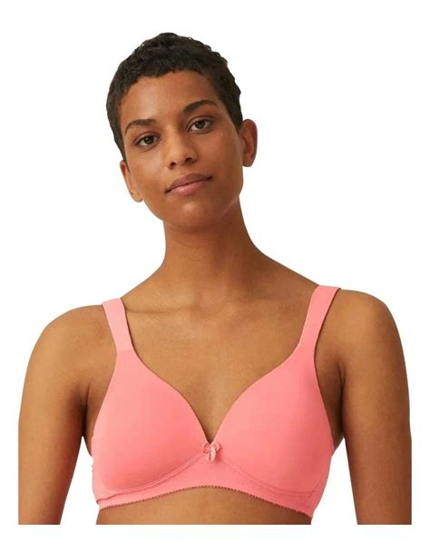 Naturana Padded Wirefree T-shirt Bra With Wide Straps In Raspberry Mousse | MYER