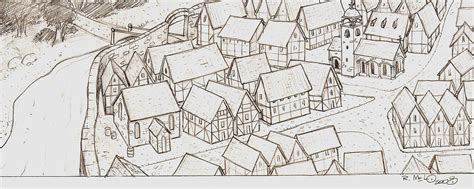 Medieval City - Sketch by Betomelo on DeviantArt