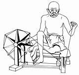 Mahatma Gandhi Coloring Pages  Free Printable For Kids sketch template