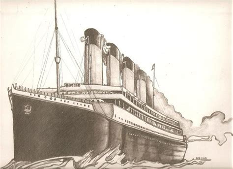 Titanic Ship Drawing at PaintingValley.com | Explore collection of Titanic Ship Drawing