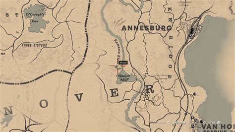 Red Dead Redemption 2 - Sketched Map 💰 Treasure Location 1xGold Ingot - YouTube