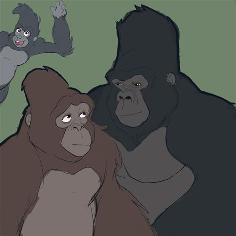 tarzan's gorilla family by dorovalley on DeviantArt