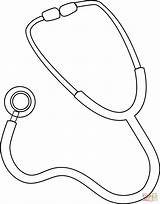 Stethoscope Coloring Page Free Printable  Home sketch template