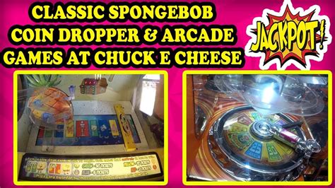 Classic Spongebob Squarepants Coin Dropper Arcade Game at Chuck E Cheese! We have some BIG WINS ...