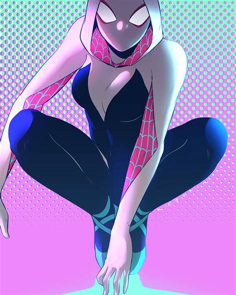 did another fan art of Spider-Gwen from Spider-Ma | Gwen spider ...