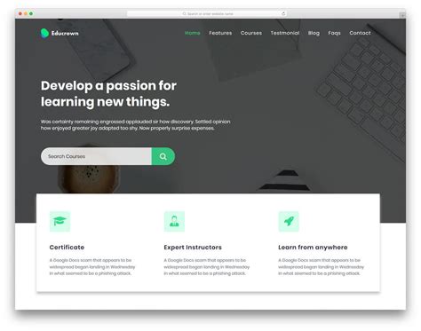 37 Free Bootstrap School Templates For Students In Digital Era 2021