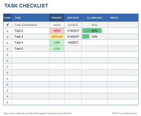 Sample Task List Template Project Management | Classles Democracy