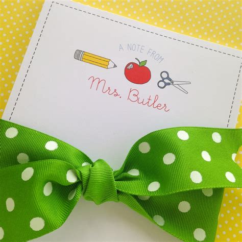 Personalized Teacher Notepad - Etsy