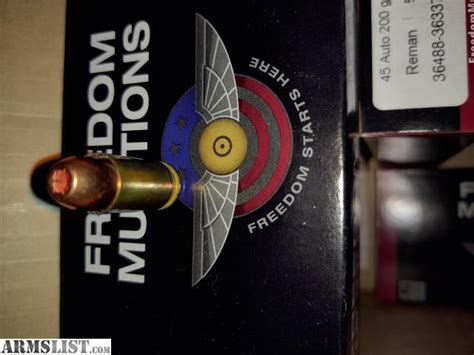 ARMSLIST - For Sale: .45 caliber ammo