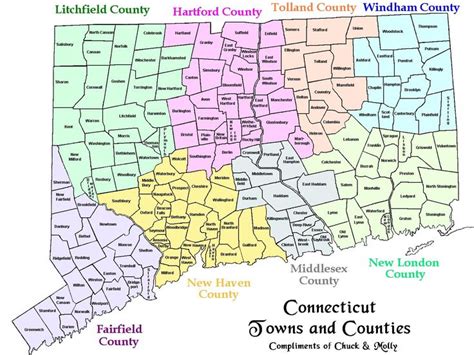 Map of CT Towns and Counties | ℅ᴺᴺectiɔuτ | Pinterest | Connecticut ...