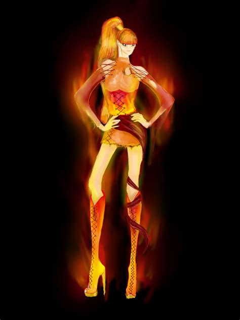 Fire Elemental Girl by RosieGirl27 on DeviantArt