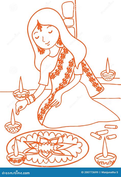 Diwali Drawings For Kids Sketch