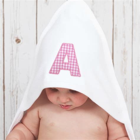 personalised hooded baby towel by betty bramble | notonthehighstreet.com