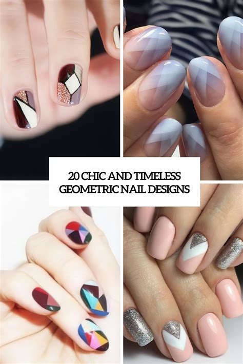 20 Chic And Timeless Geometric Nail Designs - Styleoholic