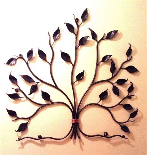 Hand Made Forged Steel And Copper Tree Wall Sculpture by Red Anvil Studios | CustomMade.com