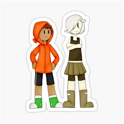 "Carrie and Darwin of TAWOG" Sticker for Sale by Empanader | Redbubble