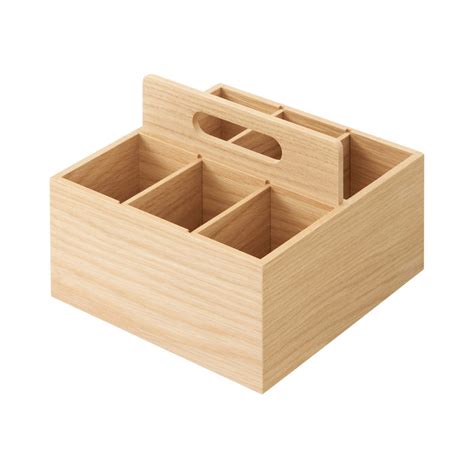 Mujirushi Ryohin Japan Wooden Tool Box 16.8X16.8X12.6 44310236