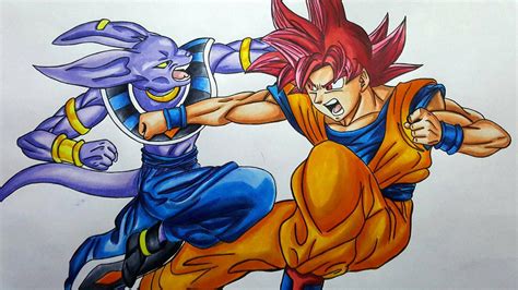 goku vs god of destruction by happysans on DeviantArt