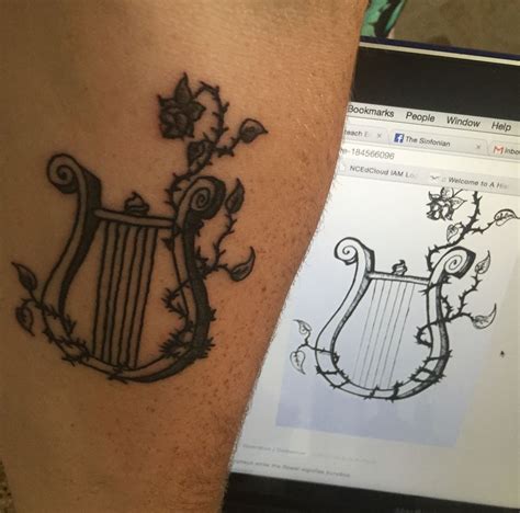 Lyre/Orpheus Music Tattoo | Tattoos for daughters, Tattoos with meaning ...