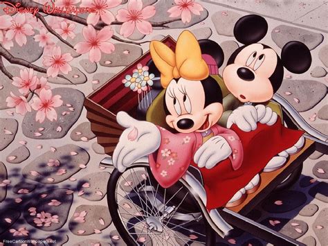 Romantic Mickey And Minnie Mouse - 1024x768 Wallpaper - teahub.io