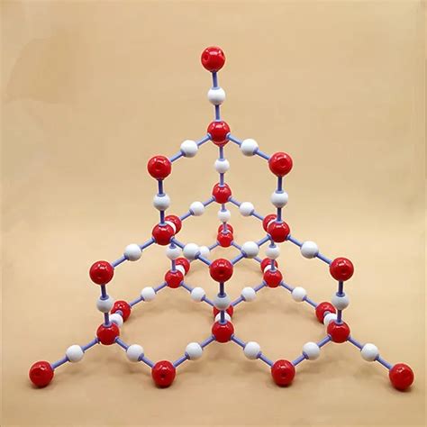 SiO2 Crystal structure model 23mm series silicon dioxide Covalent Crystal molecoular model ...