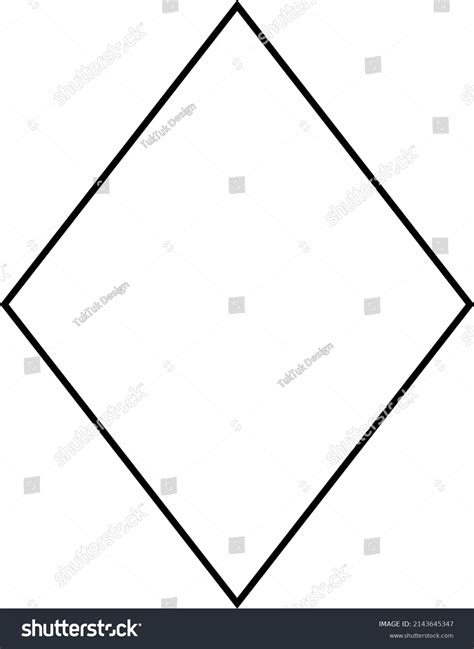 Rhombus Shape Symbol Vector Icon Outline Stock Vector (Royalty Free) 2143645347 | Shutterstock