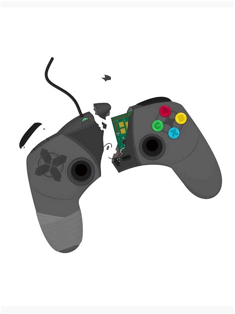 "Broken Controller Video Game Rage" Art Board Print for Sale by MCGraphics | Redbubble