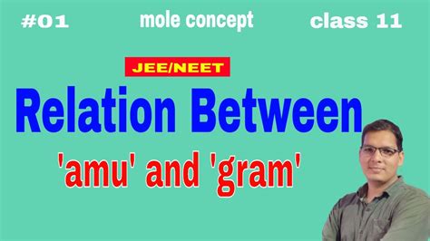 Relation between amu and gram|amu and gram relationship| mole concept ...