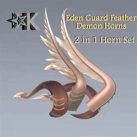 Eden Guard Angel Demon Horns (Materials Included.)