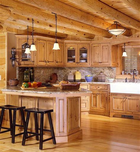 Log Cabin Kitchen Designs - ELogHomes