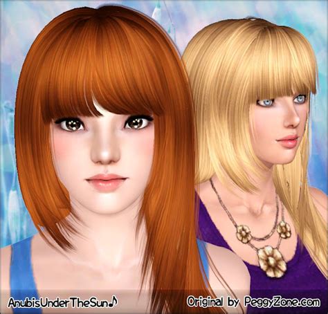 My Sims 3 Blog: Peggy Hair 881 ~ Retextured and Fixed for Teen-to-Elder by Anubis360