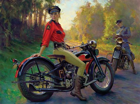 David-Uhl-Evelyn Harley Davidson Chopper, Harley Davidson Posters ...