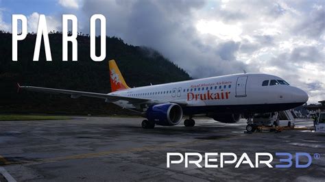 [P3D] LANDING TO PARO AIRPORT (RUNWAY 33) - BHUTAN - YouTube