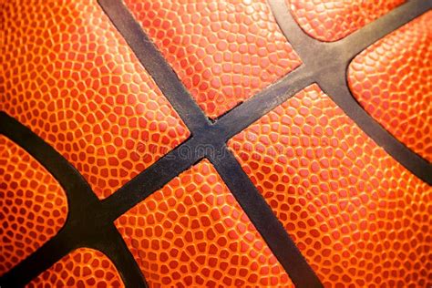 Closeup Detail of Basketball Ball Texture Background Stock Image ...