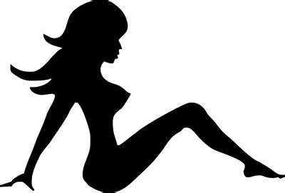 AIRBRUSH-TATTOO-STENCIL-THE-MUDFLAP-GIRL | Airbrush tattoo, Silhouette art, Silhouette