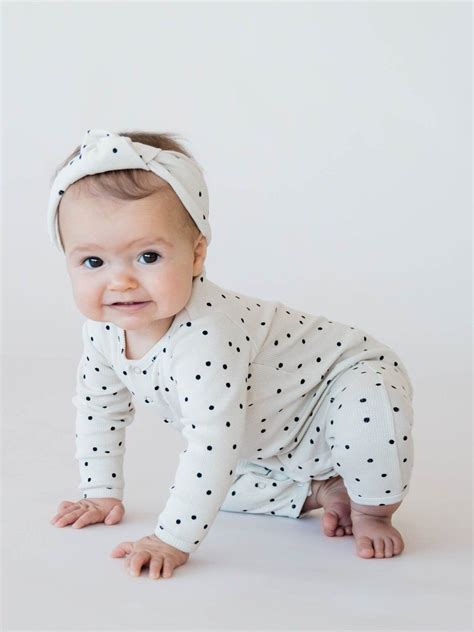 Quincy Mae Organic Ribbed Baby Jumpsuit, Pebble - Wild Ivy | Baby turban, Baby jumpsuit, Baby ...